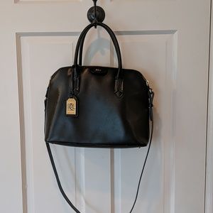 Black Ralph Lauren Leather Handbag